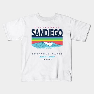 San Diego Beach Kids T-Shirt